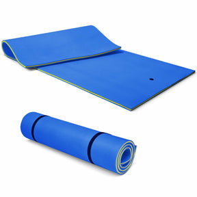 12 x 6 Feet 3 Layer Floating Water Pad Foam Mat for Water Activities