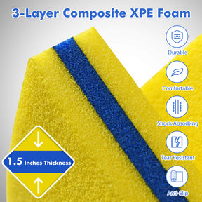 3 Layer Water Pad Foam Mat with Bungee Tethers for Water Parks and Swimming Pools