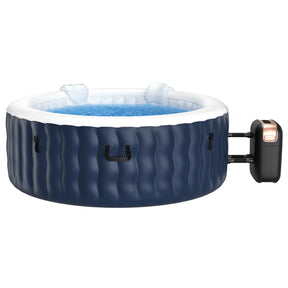 4-Person Inflatable Hot Tub Spa with 108 Massage Bubble Jets and Accessories