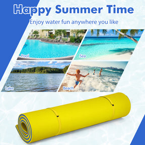 9 x 6 feet 3 Layer Foam Water Pad Floating Mat for Water Park and Lake