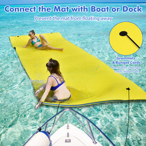 9 x 6 feet 3 Layer Foam Water Pad Floating Mat for Water Park and Lake