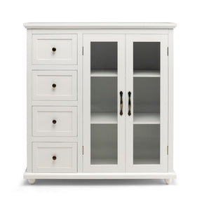 Buffet Sideboard Table Kitchen Storage Cabinet with Drawers and Doors for Entryway