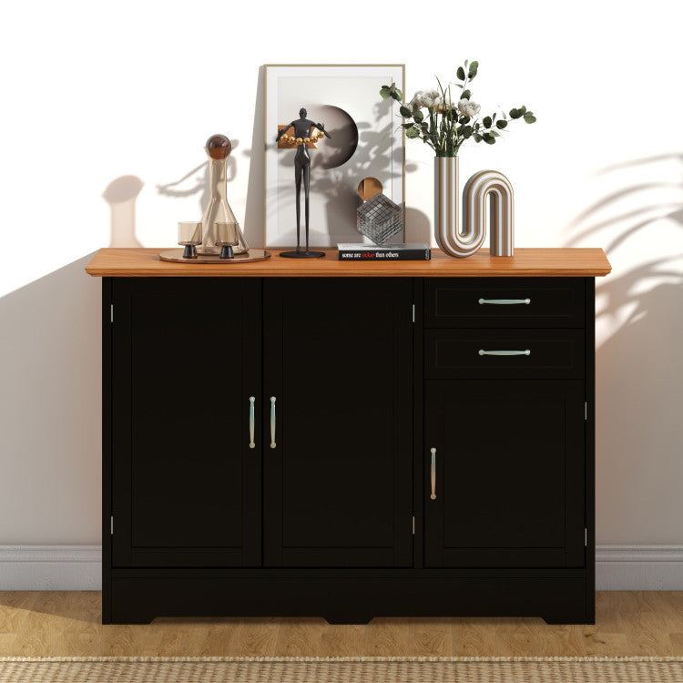 Buffet Sideboards Storage Cabinet with 2-Door Cabinet and 2 Drawers