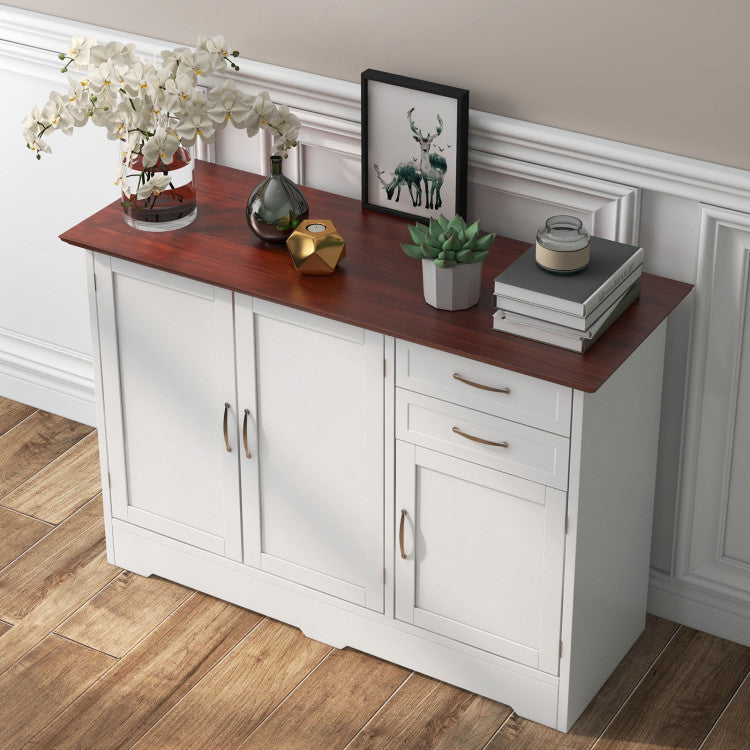 Buffet Sideboards Storage Cabinet with 2-Door Cabinet and 2 Drawers