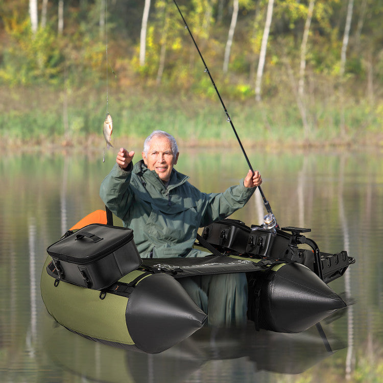 Portable Fishing Boat with 3 Detachable Storage Boxes and Accessories