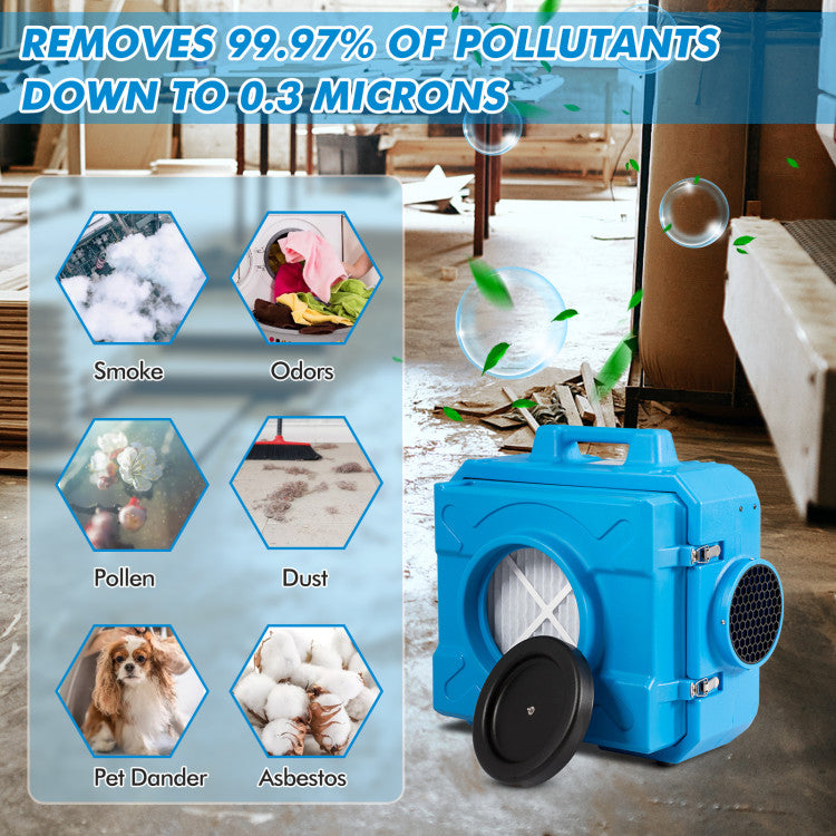 Industrial Commercial Air Scrubber with Efficient Odor Eliminator for Home, Office and Hospital