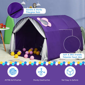 Kids Galaxy Starry Sky Dream Portable Kids Bed Play Tent with Double Net Curtain