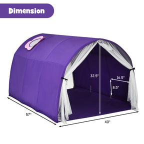 Kids Galaxy Starry Sky Dream Portable Kids Bed Play Tent with Double Net Curtain