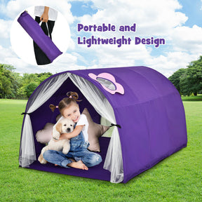 Kids Galaxy Starry Sky Dream Portable Kids Bed Play Tent with Double Net Curtain