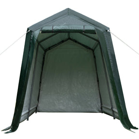 Outdoor Carport Shed with Sidewalls and Waterproof Ripstop Cover