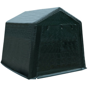 Outdoor Carport Shed with Sidewalls and Waterproof Ripstop Cover