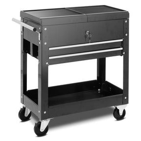 Rolling Mechanics Tool Cart Utility Storage Cabinet Organizer with 2 Drawers and Wheels