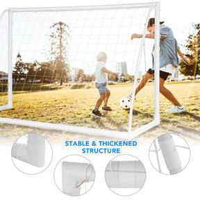 Soccer Goal with Strong UPVC Frame and High-Strength Netting