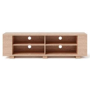 Wooden TV Stand with 8 Shelves for TVs up to 65 Inch Flat Screen