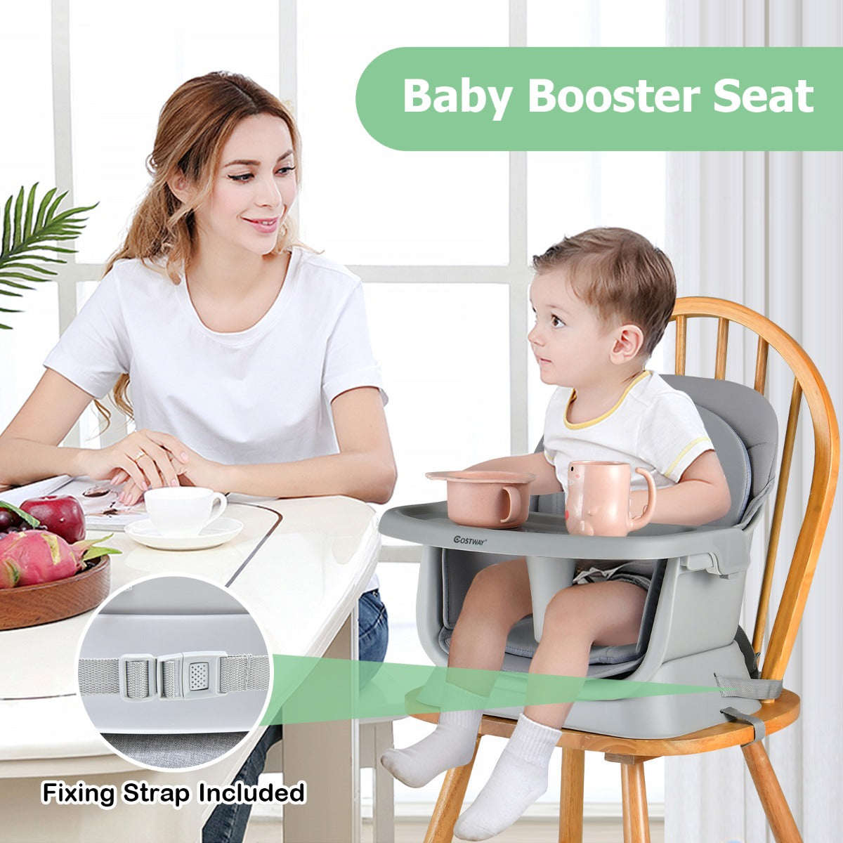 8 in 1 Building Block Table with Removable Washable Tray for Baby