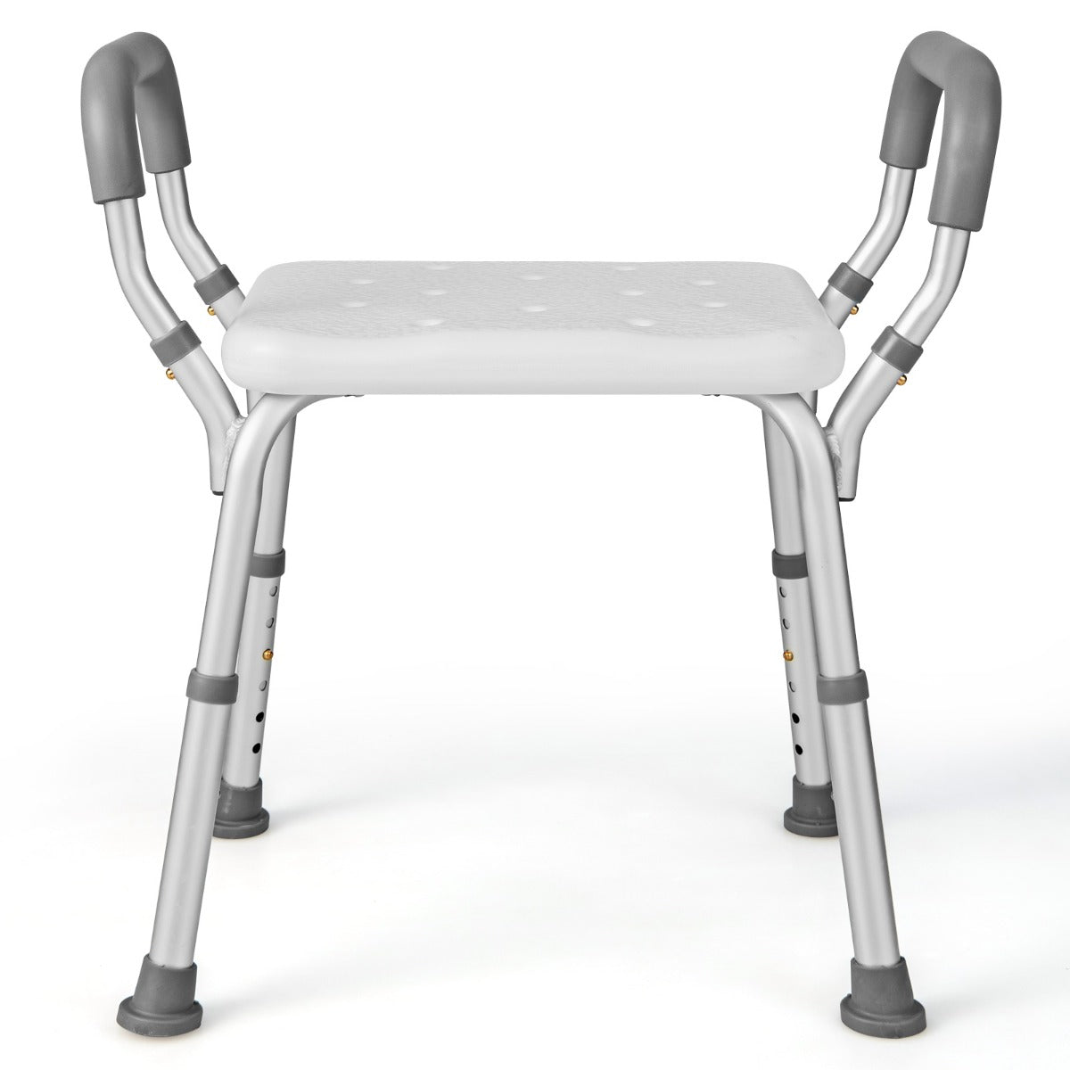 Bath Chair Shower Bench with Detachable Padded Arms for Seniors