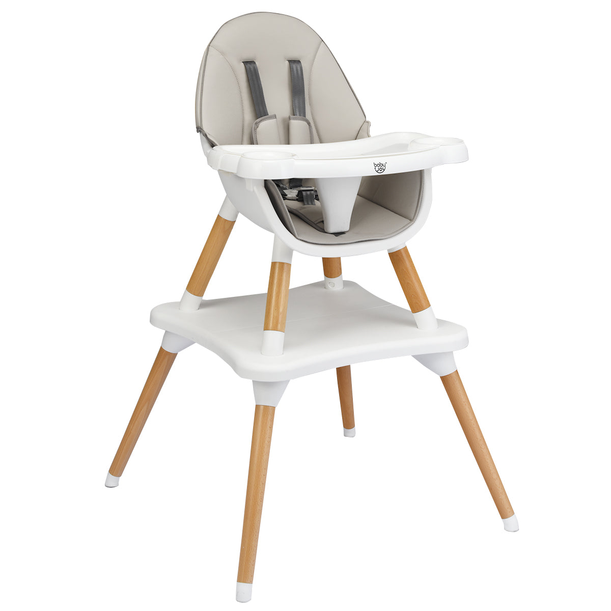 5-in-1 Convertible Wooden High Chair for Toddlers