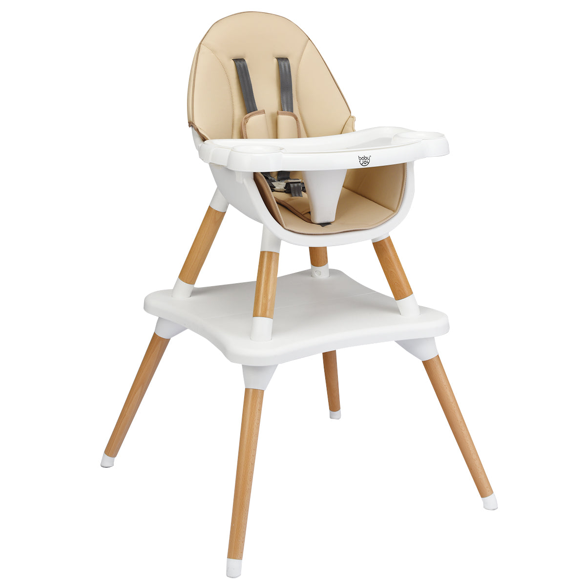 5-in-1 Convertible Wooden High Chair for Toddlers