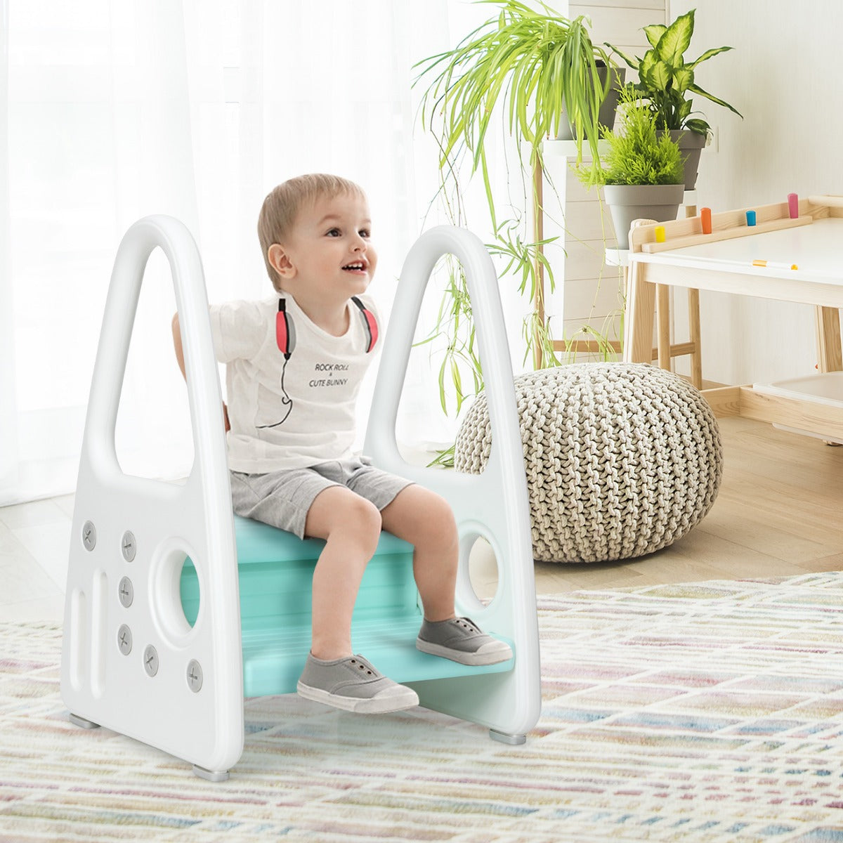 kids step stool for Toddler with Non-slip Design