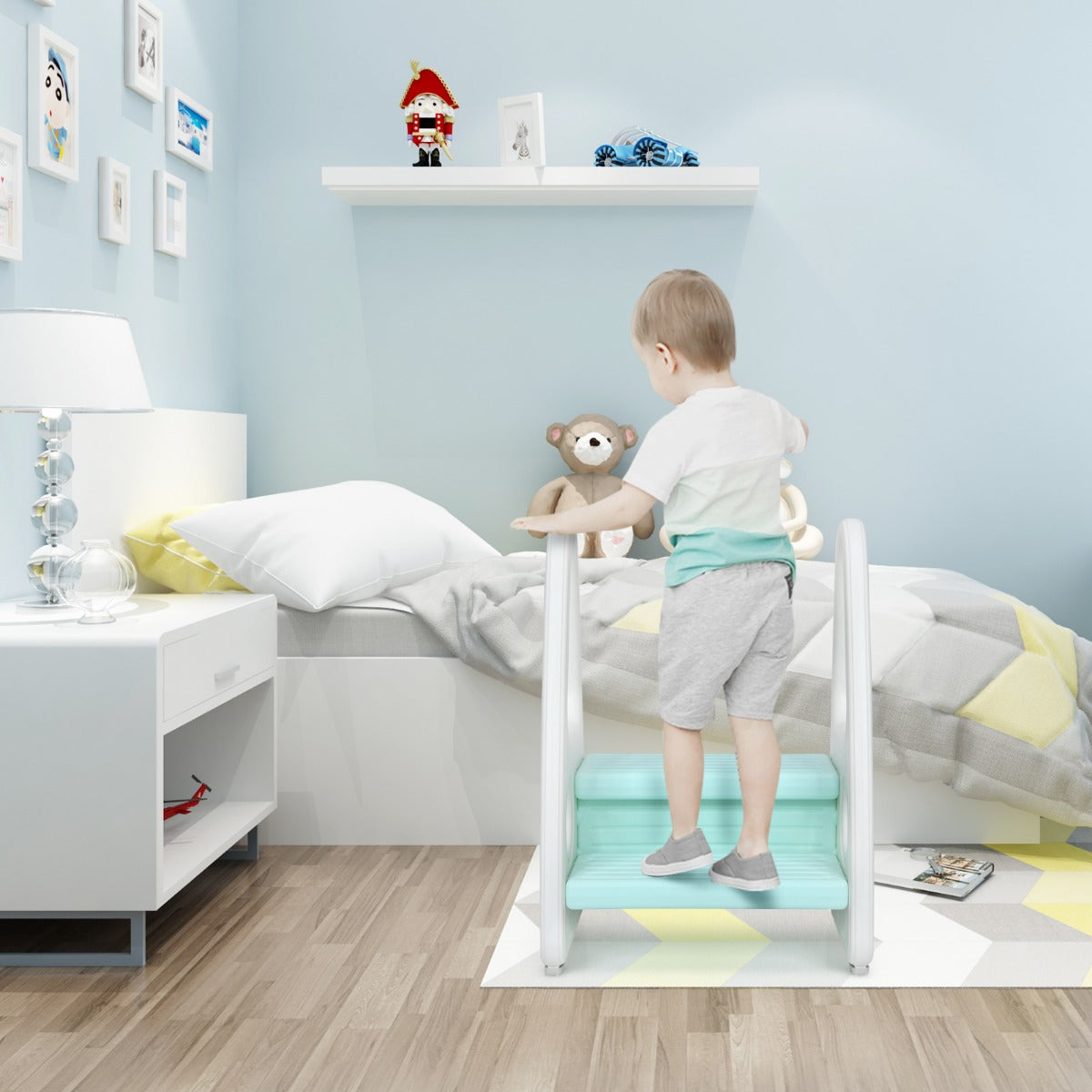 kids step stool for Toddler with Non-slip Design