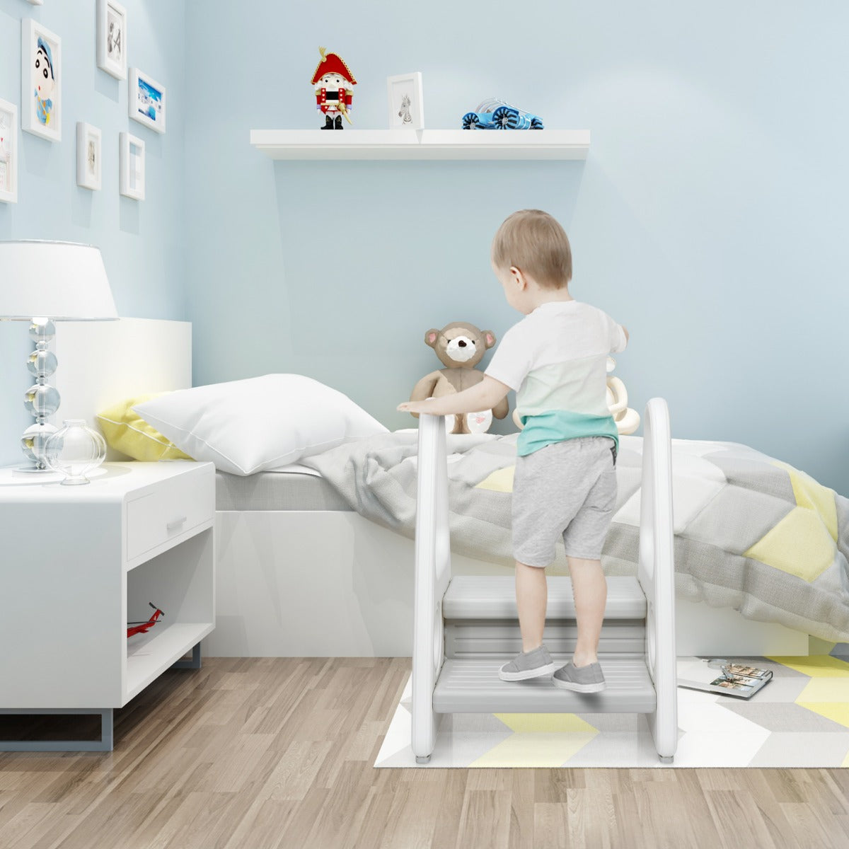 kids step stool for Toddler with Non-slip Design