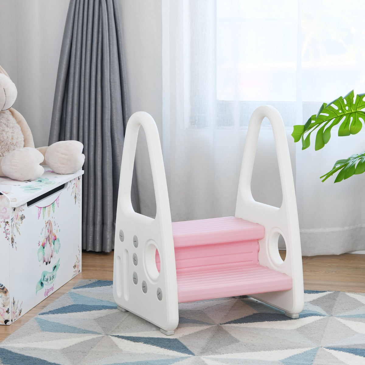 kids step stool for Toddler with Non-slip Design