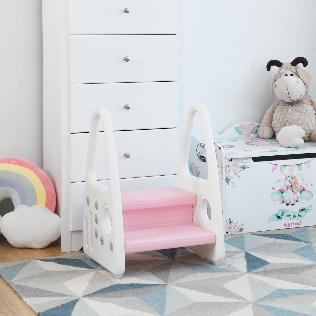 kids step stool for Toddler with Non-slip Design