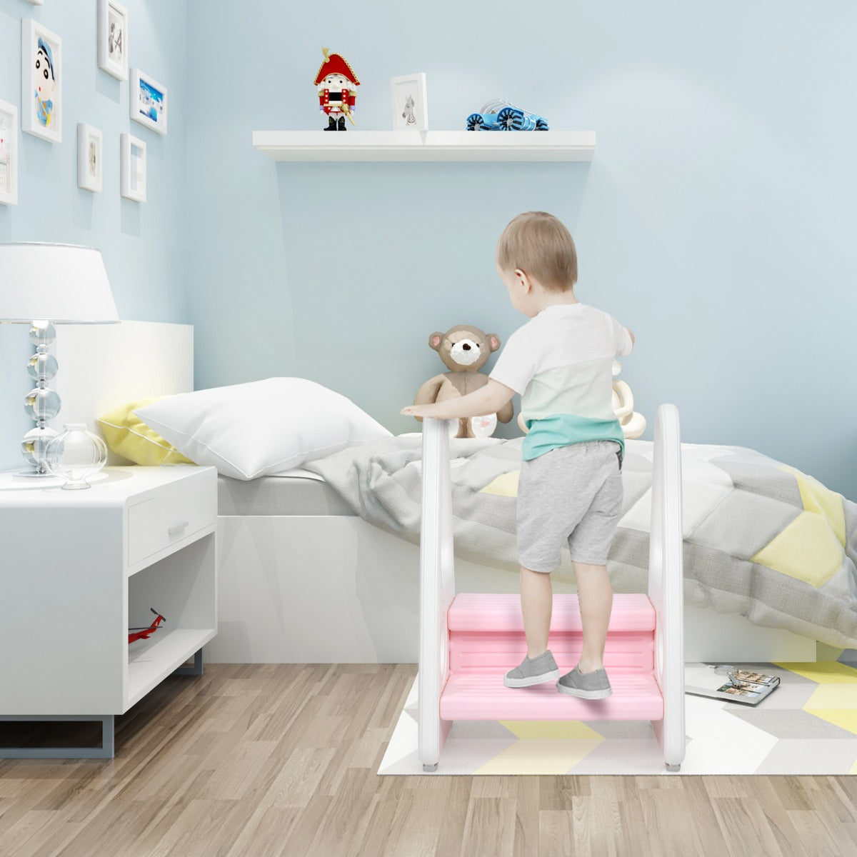 kids step stool for Toddler with Non-slip Design