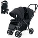 Folding Double Baby Stroller with Tandem Seating &amp; Canopy for Toddlers