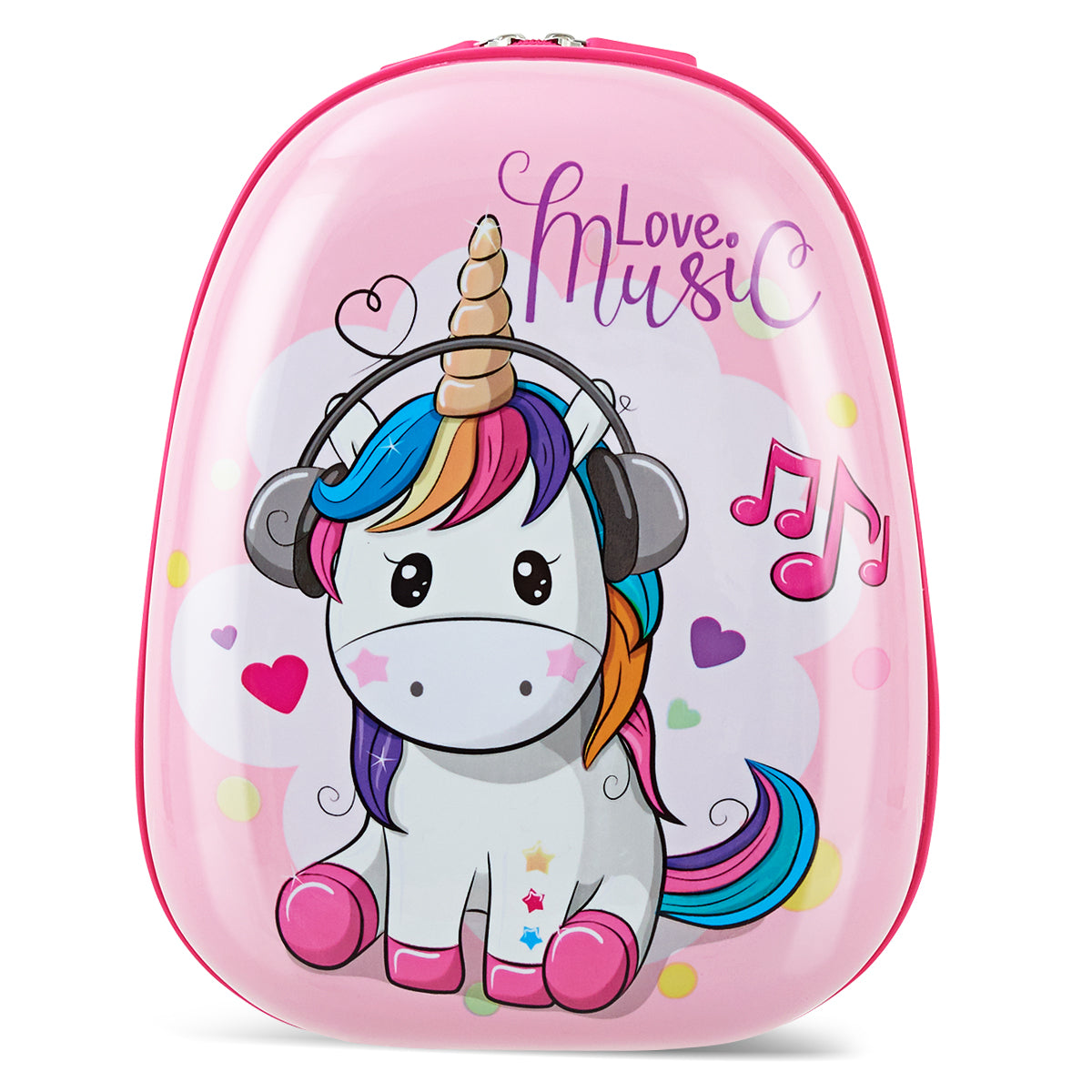 Kids Hard Shell Unicorn Luggage Backpack Set for Travel