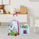 2 Pieces Kids Luggage Set with 4 Casters & Retractable Handle