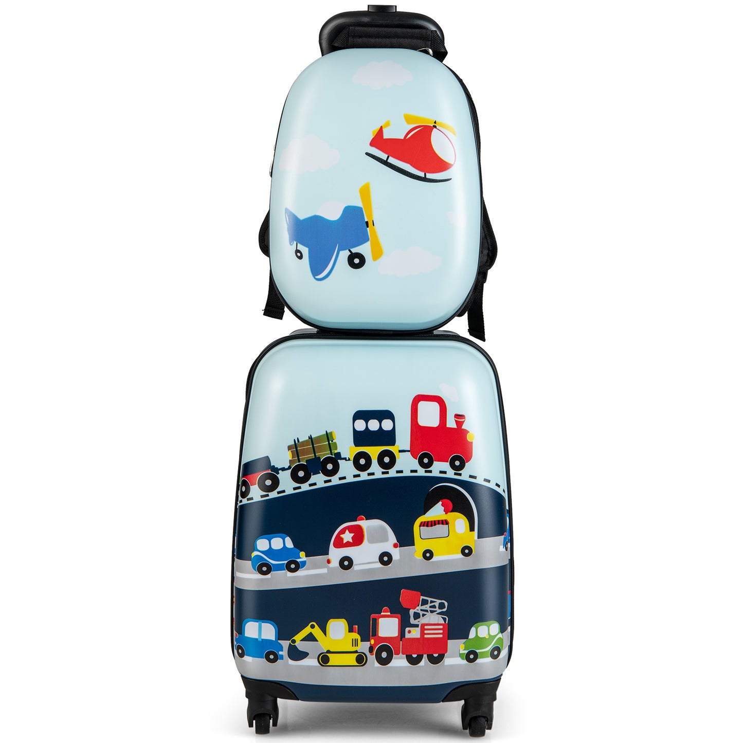 2-Piece Carry-on Luggage Set with Spinner Wheels for Children