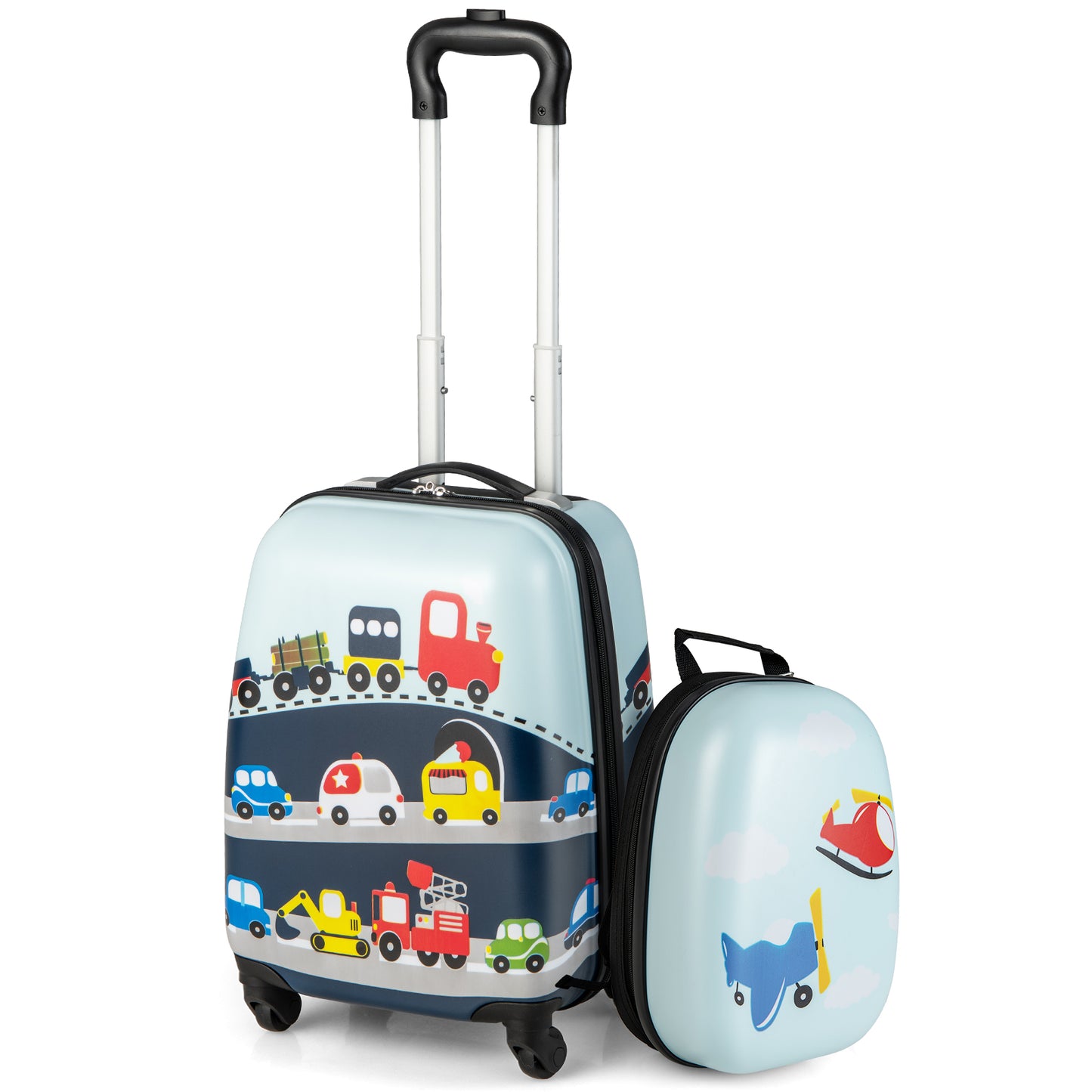 2-Piece Carry-on Luggage Set with Spinner Wheels for Children