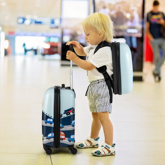 2-Piece Carry-on Luggage Set with Spinner Wheels for Children