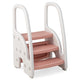 Three-Step Stool with Safety Handles and Non-slip Pedals for Toddlers