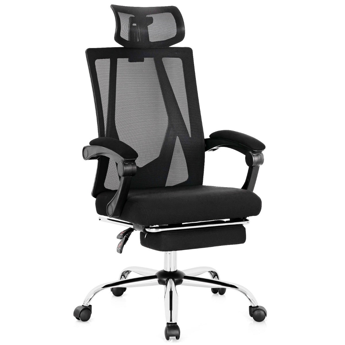 Ergonomic Recliner Mesh Office Chair with Adjustable Headrest for Home Office