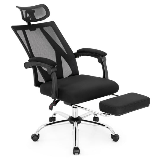 Ergonomic Recliner Mesh Office Chair with Adjustable Headrest for Home Office