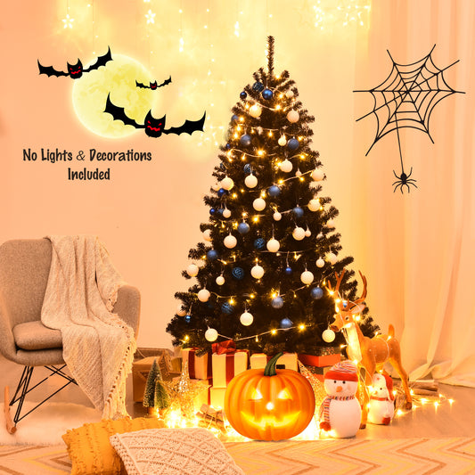 1.8 M Artificial Halloween Christmas Tree with Solid Metal Legs for Indoor