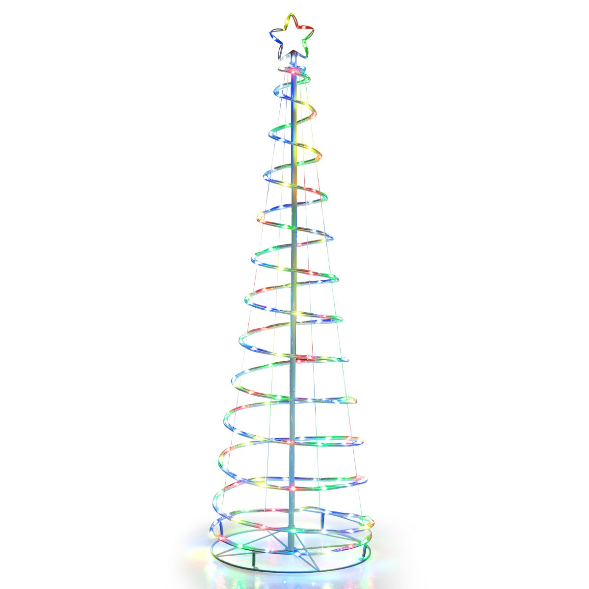 1.83M Spiral Christmas Tree with 135 LED Lights & APP Control