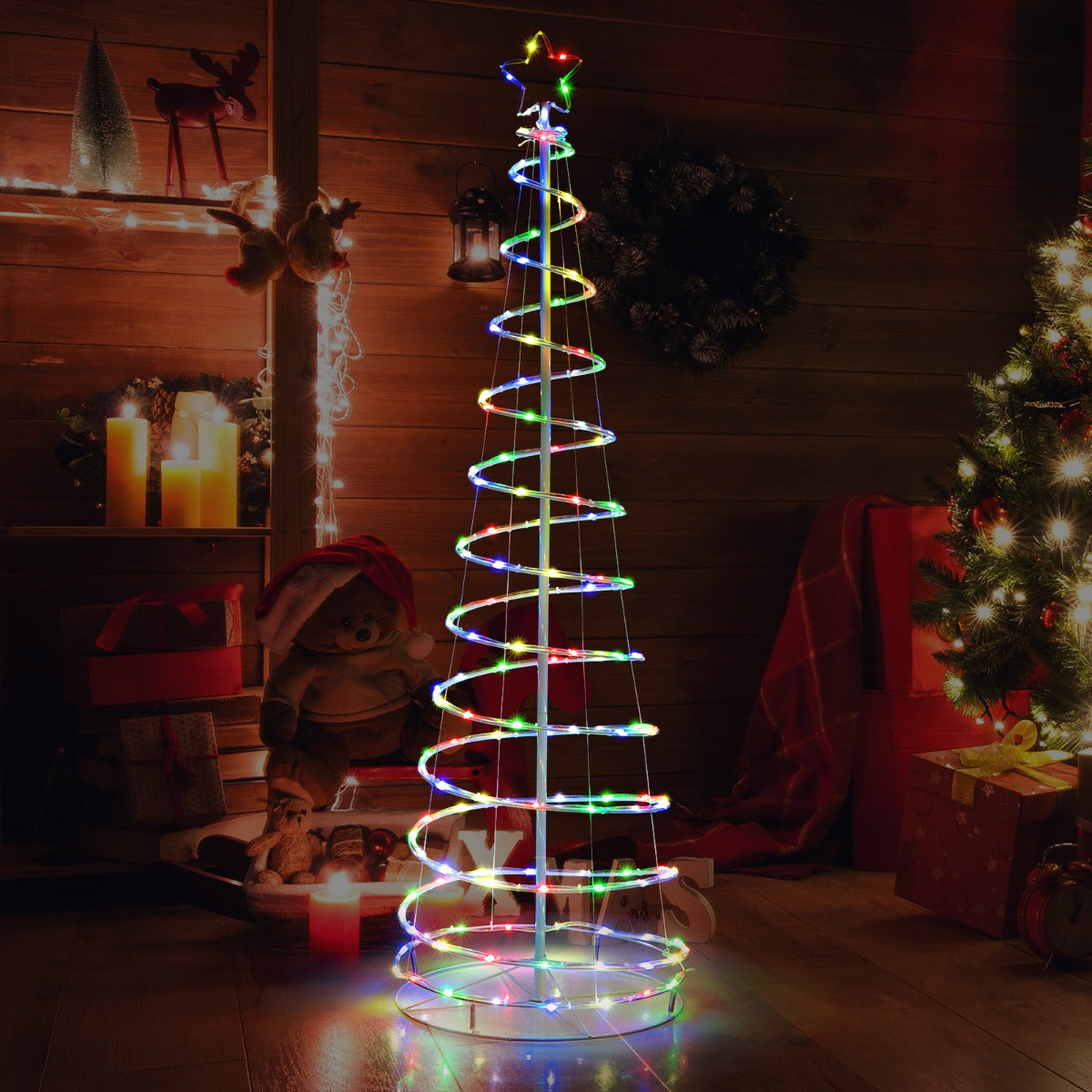 1.83M Spiral Christmas Tree with 135 LED Lights & APP Control