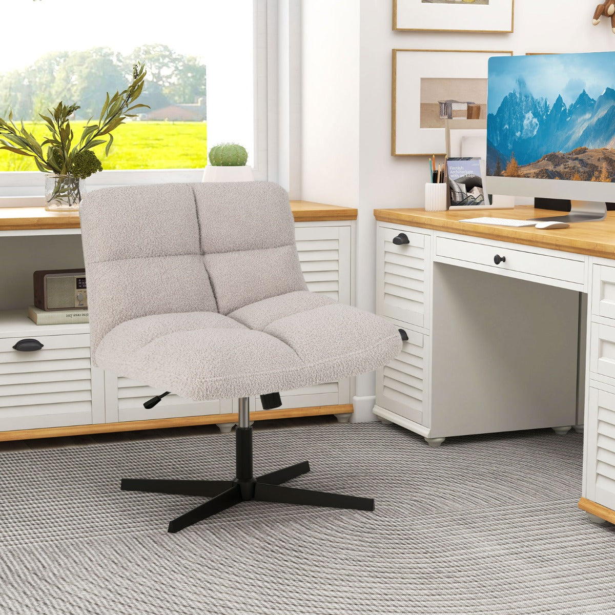 Cross Legged Office Chair with Adjustable Height for Home/Office