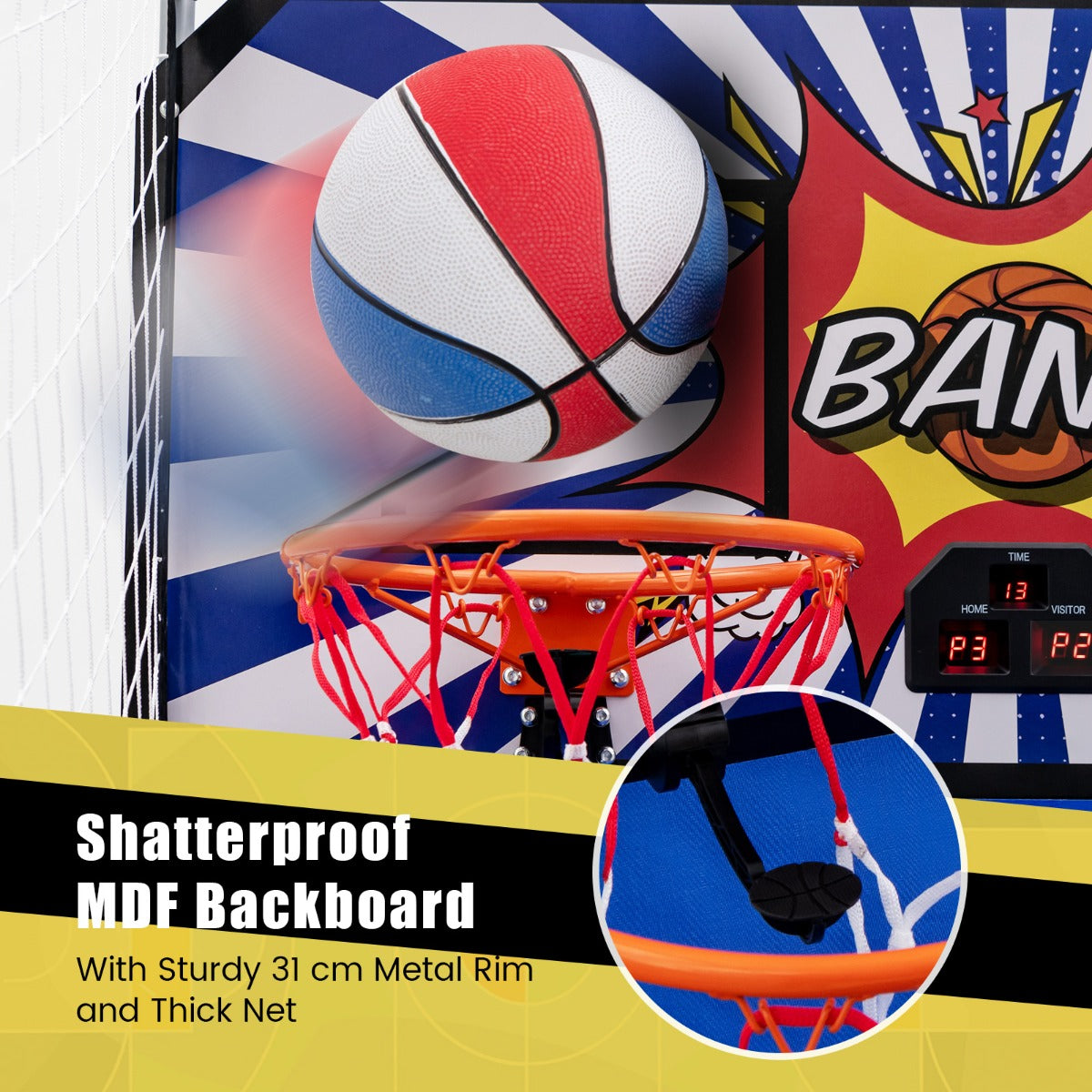 Dual Shot Basketball Arcade Game with 8 Game Modes & Arcade Sound