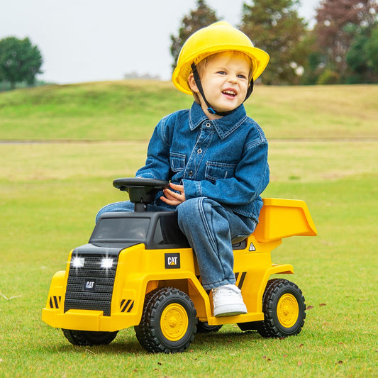 Licensed Caterpillar Kids Ride on Dump Truck with Horn and LED Lights