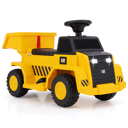 Licensed Caterpillar Kids Ride on Dump Truck with Horn and LED Lights