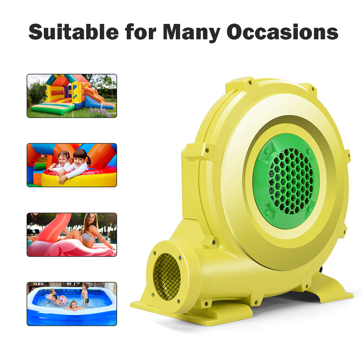 680W Electric Air Fan Blower for Inflatable Bounce House