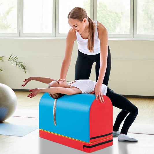 Mailbox Tumbling Aid Trainer Gymnastics Vaulting Box with Detachable Mat