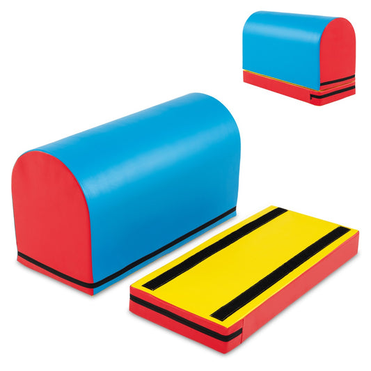 Mailbox Tumbling Aid Trainer Gymnastics Vaulting Box with Detachable Mat