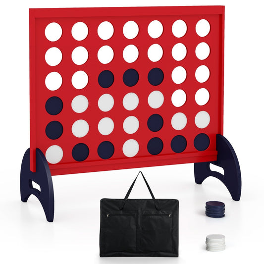 Giant 4-in-a-row Game Set Wooden Jumbo 4-to-Score Game