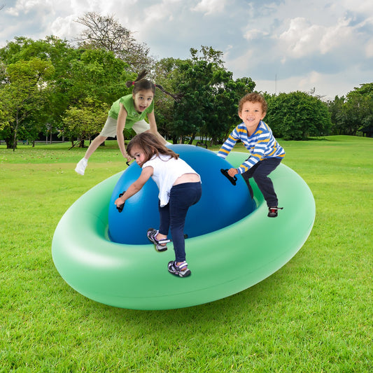 7.5Feet Giant Inflatable Dome Rocker Bouncer for Kids with 6 Built-in Handles