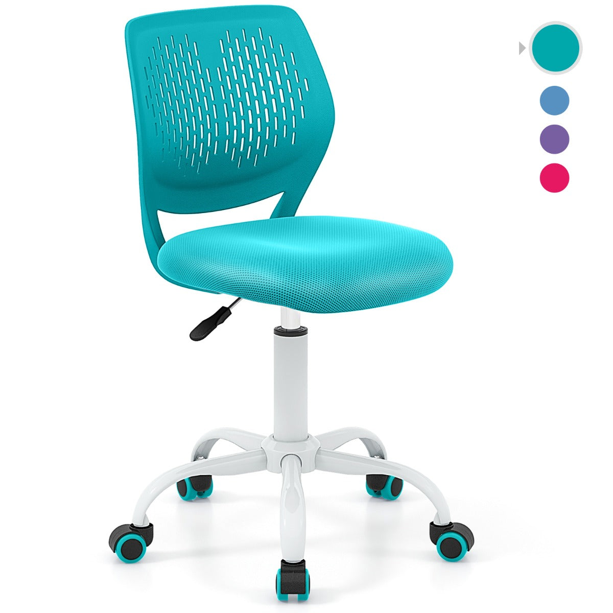 Adjustable Mid Back Children Study Chair with Adjustable Height for Office